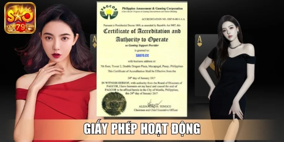 Sao79 - Cổng Game Đẳng Cấp, Dẫn Đầu Xu Hướng Giải Trí Mới 10 Giấy phép hoạt động
