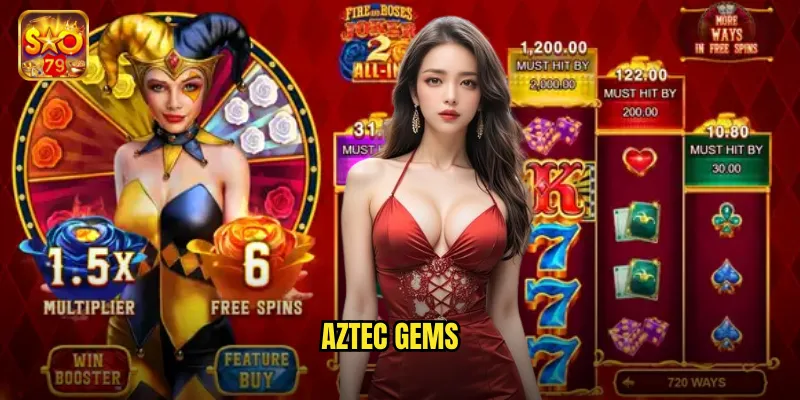 Aztec Gems Sao79 - Kho Báu Nền Văn Minh Aztec Cổ Đại 1 Aztec Gems